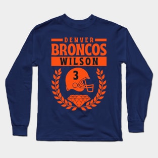 Denver Broncos Wilson 3 American Football Long Sleeve T-Shirt